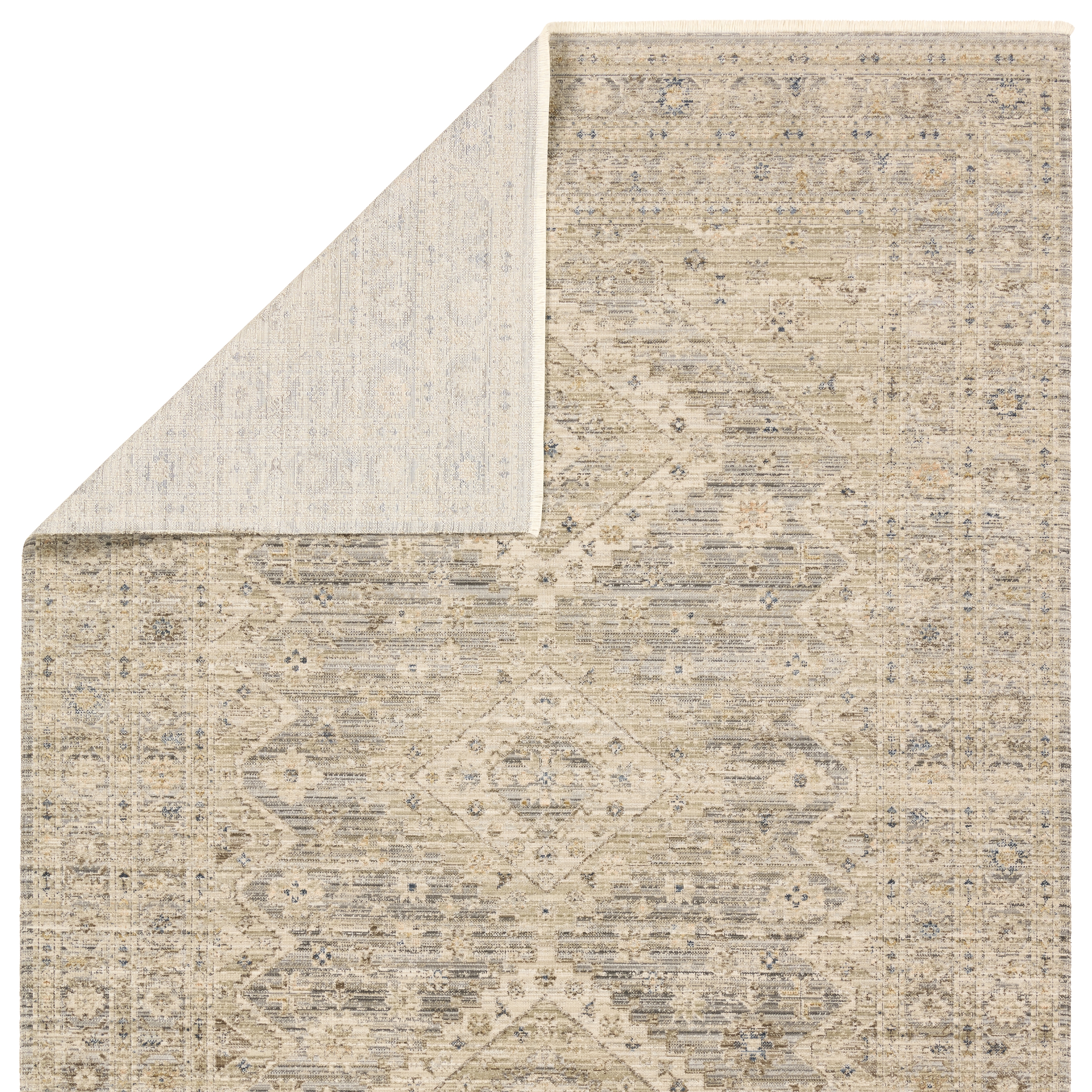 Lave TEJ02 Outdoor Medallion Tan Area Rug (8'6"x11'6") - Image 2