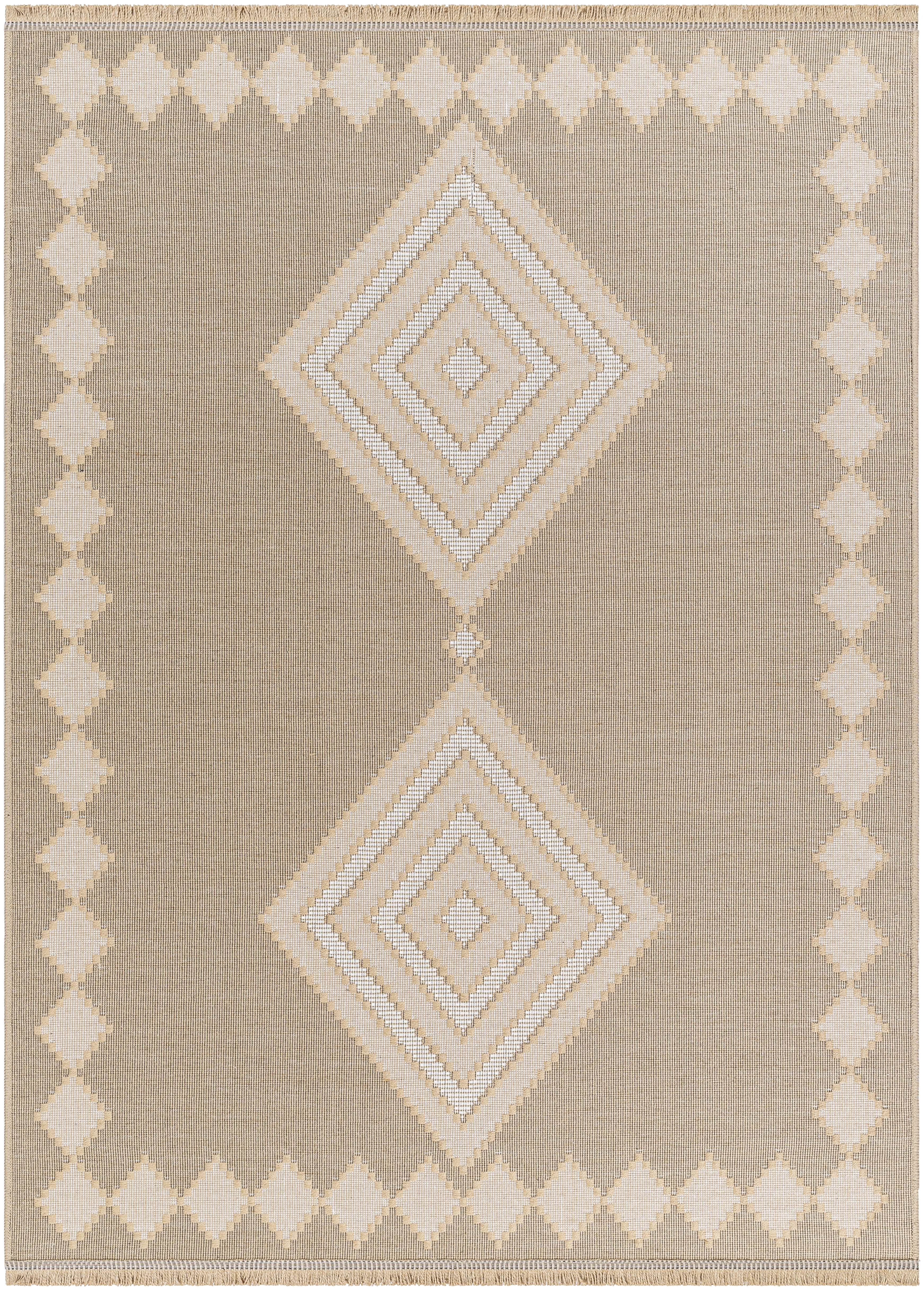 Mystery Beige Indoor 27" x 45" Machine Woven Rug - Image 0