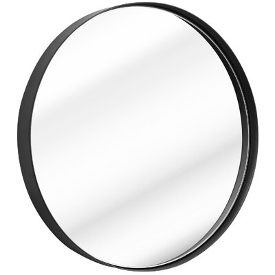 Modern & Contemporary Metal Frame Round Wall Mirror - Image 0