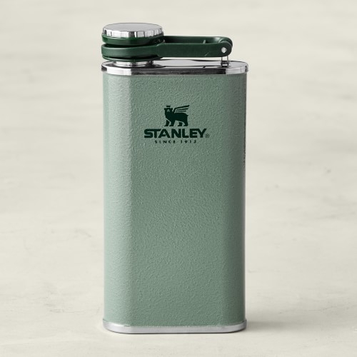 Stanley Easy Fill Wide Mouth Flask, 8-Oz., Hammertone Green - Image 0