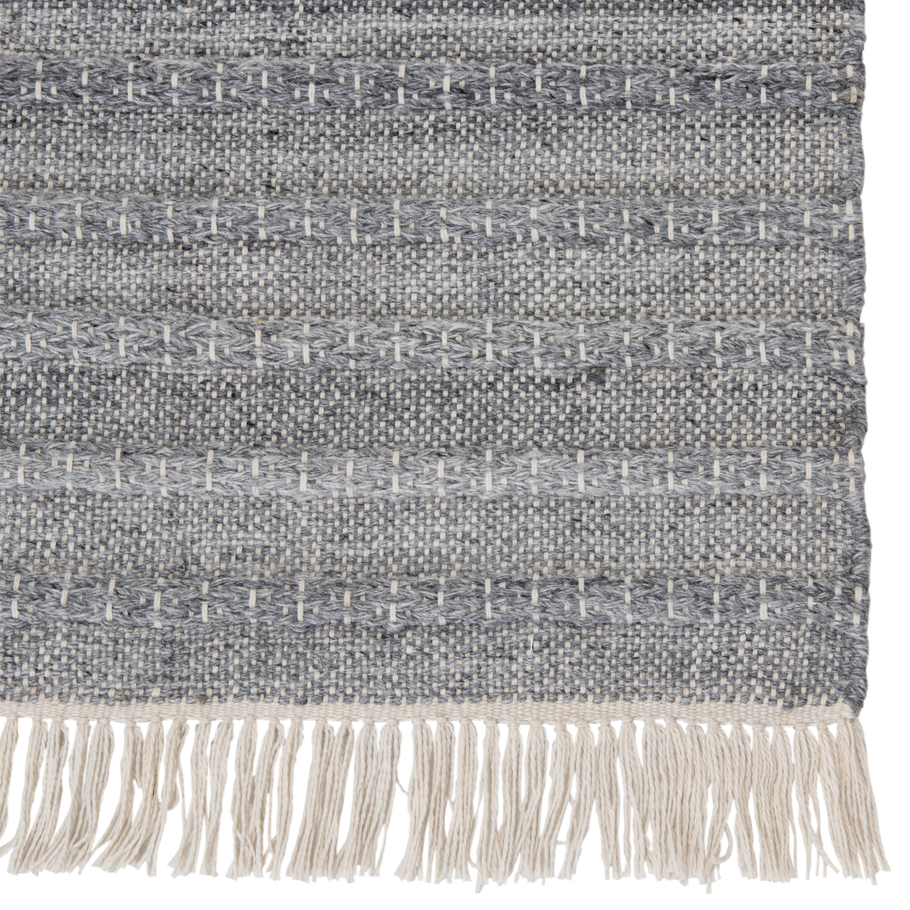 Torre Indoor/ Outdoor Solid Gray/ Cream Area Rug (8'X10') - Image 3