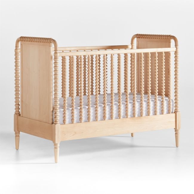 Jenny Lind Maple Wood Spindle Convertible Baby Crib - Image 0