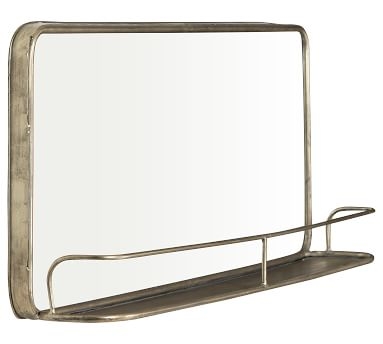 Cosette Silver Mirror With Shelf, 36" X 16" - Image 5