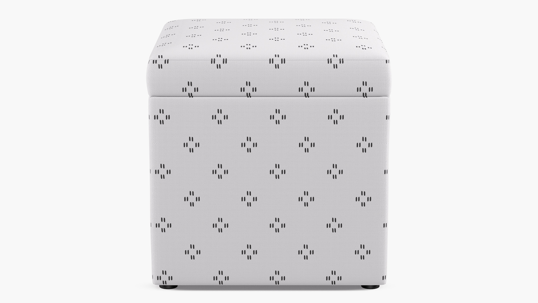 Cube Storage Ottoman | Grey Faro - Image 0
