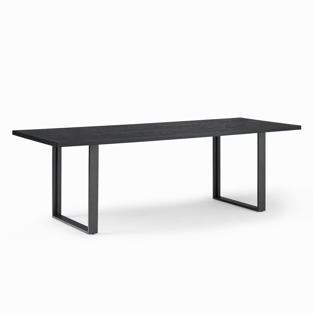 Tompkins Industrial 94" Dining Table, Black, Dark Bronze - Image 0