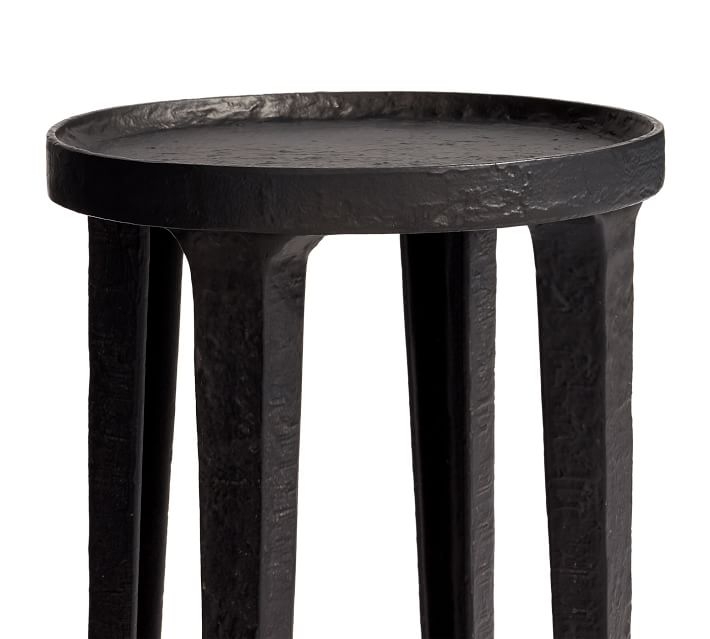 Jamie Round Metal Accent Table, Bronze - Image 2