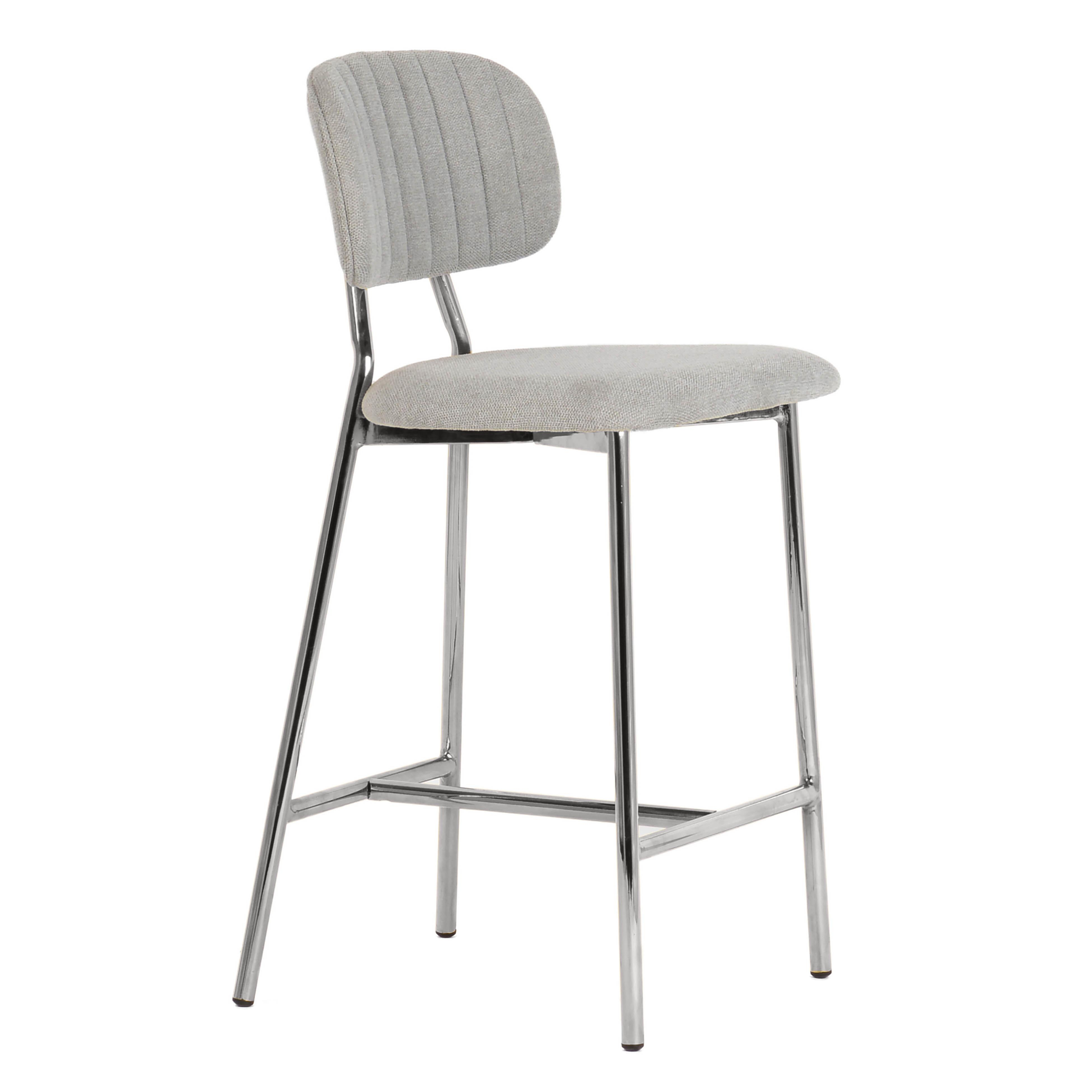 Ariana Grey Counter Stool - Silver Legs (Set of 2) - Image 6