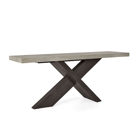 Barclay 72" Console Table, Driftwood Black - Image 0