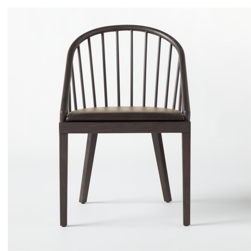 Comb Blackened Wood Dining Chair - Image 2