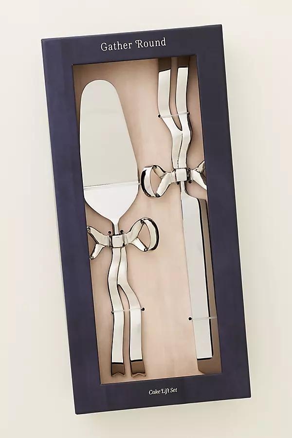 Benedita Stainless Steel Bow Cake Serve Set - Image 0