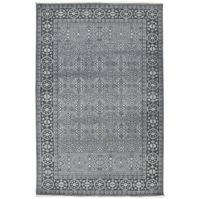 One-of-a-Kind Hand-Knotted 6' x 9' Wool Area Rug in Gray - Image 0