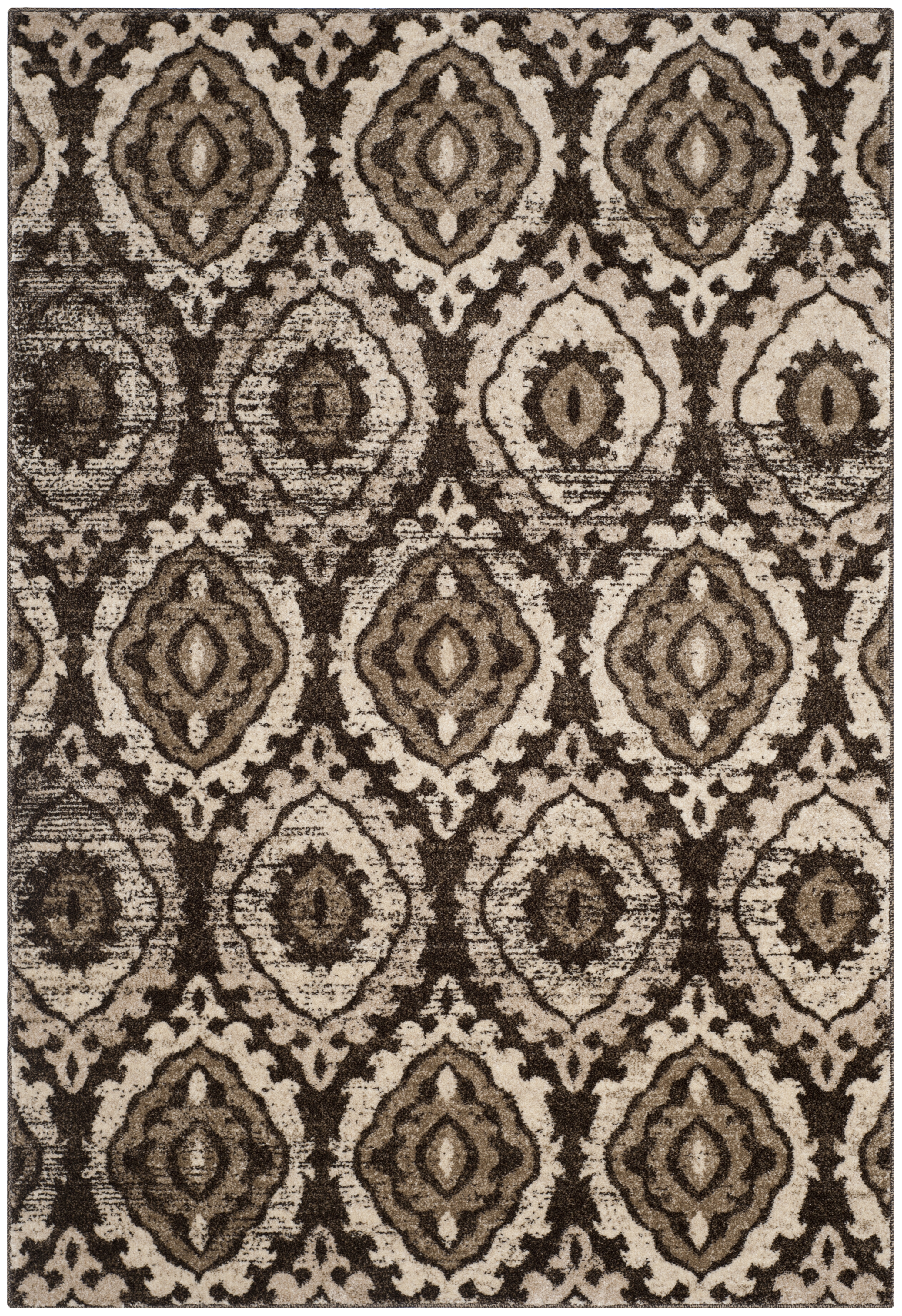 Arlo Home Woven Area Rug, TUN292B, Brown/Cream,  5' 1" X 7' 6" - Image 0