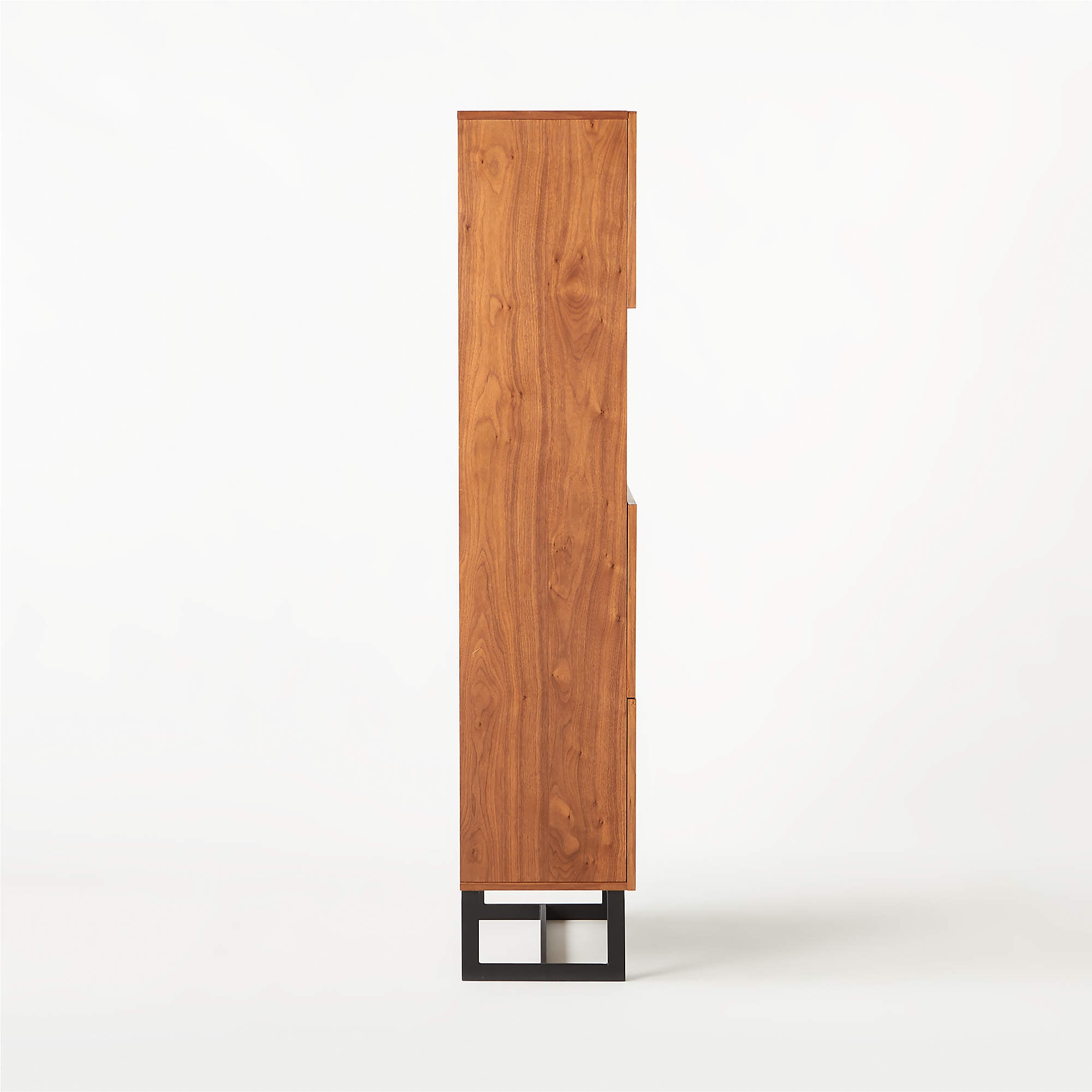 Suspend Tall Bar Cabinet, White Marble & Walnut - Image 3