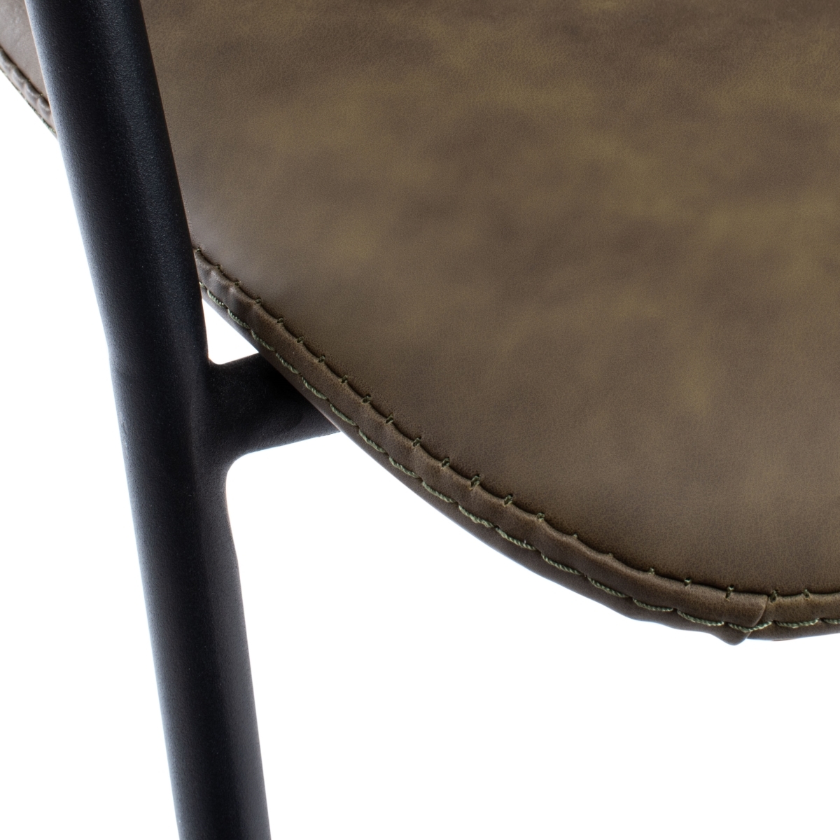 Tanner Mid Century Barstool - Olive / Black - Safavieh - Image 3