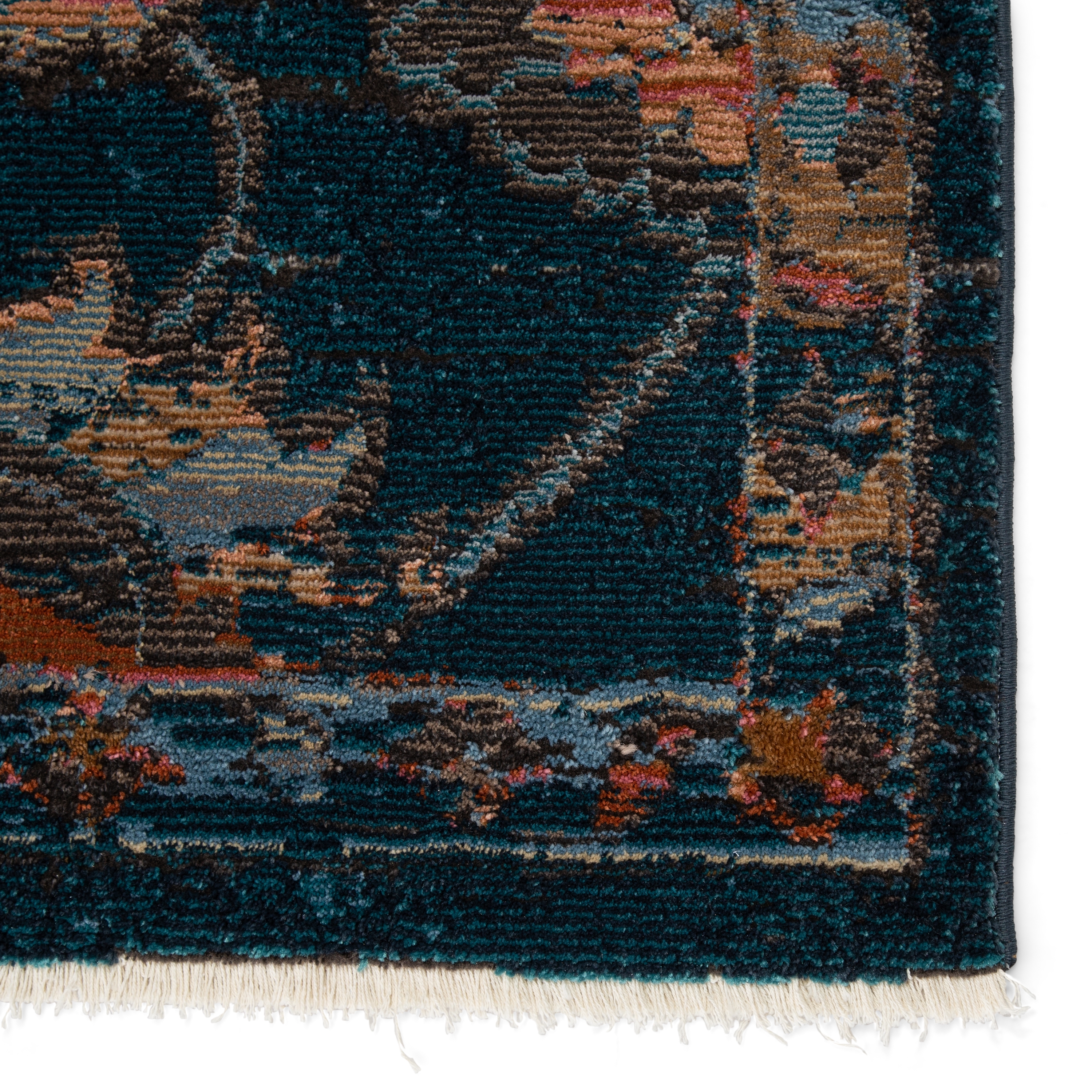 Vibe by Milana Oriental Area Rug, Blue/ Blush, 9'6" x 12'7" - Image 3
