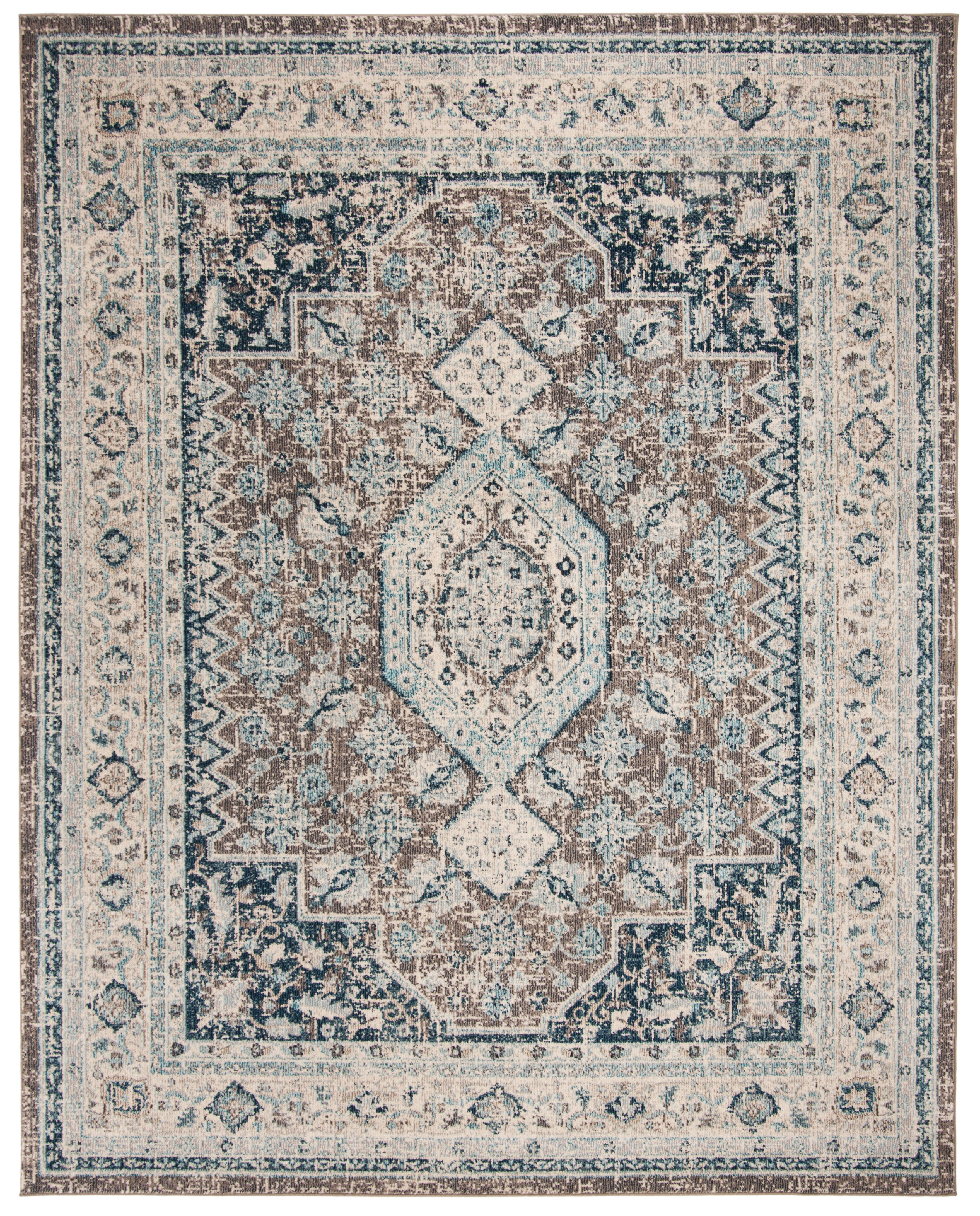 Arlo Home Woven Area Rug, PHX155F, Grey/Blue,  9' X 12' - Image 0