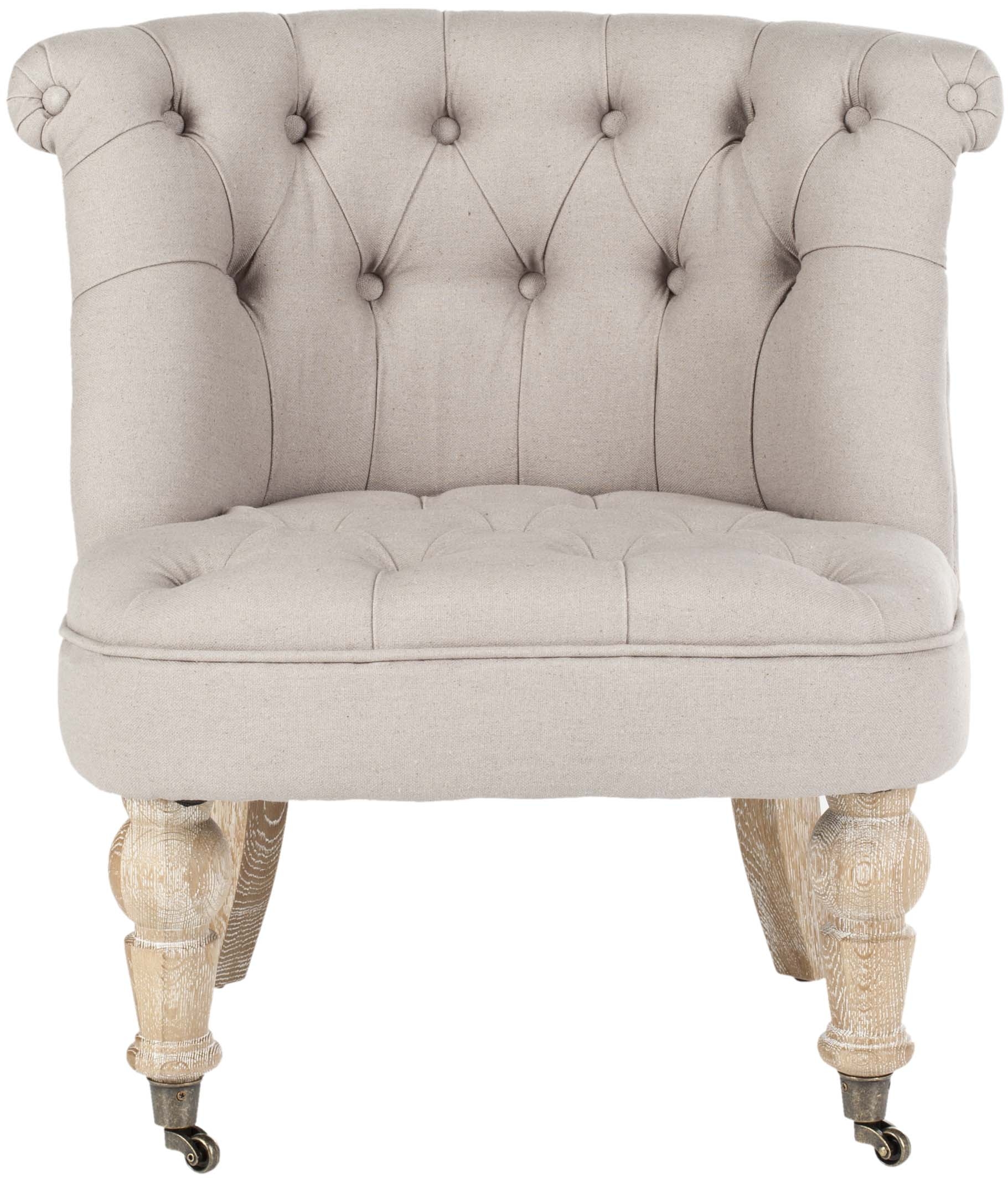 Baby Tufted Chair - Taupe/White Wash - Arlo Home - Image 0
