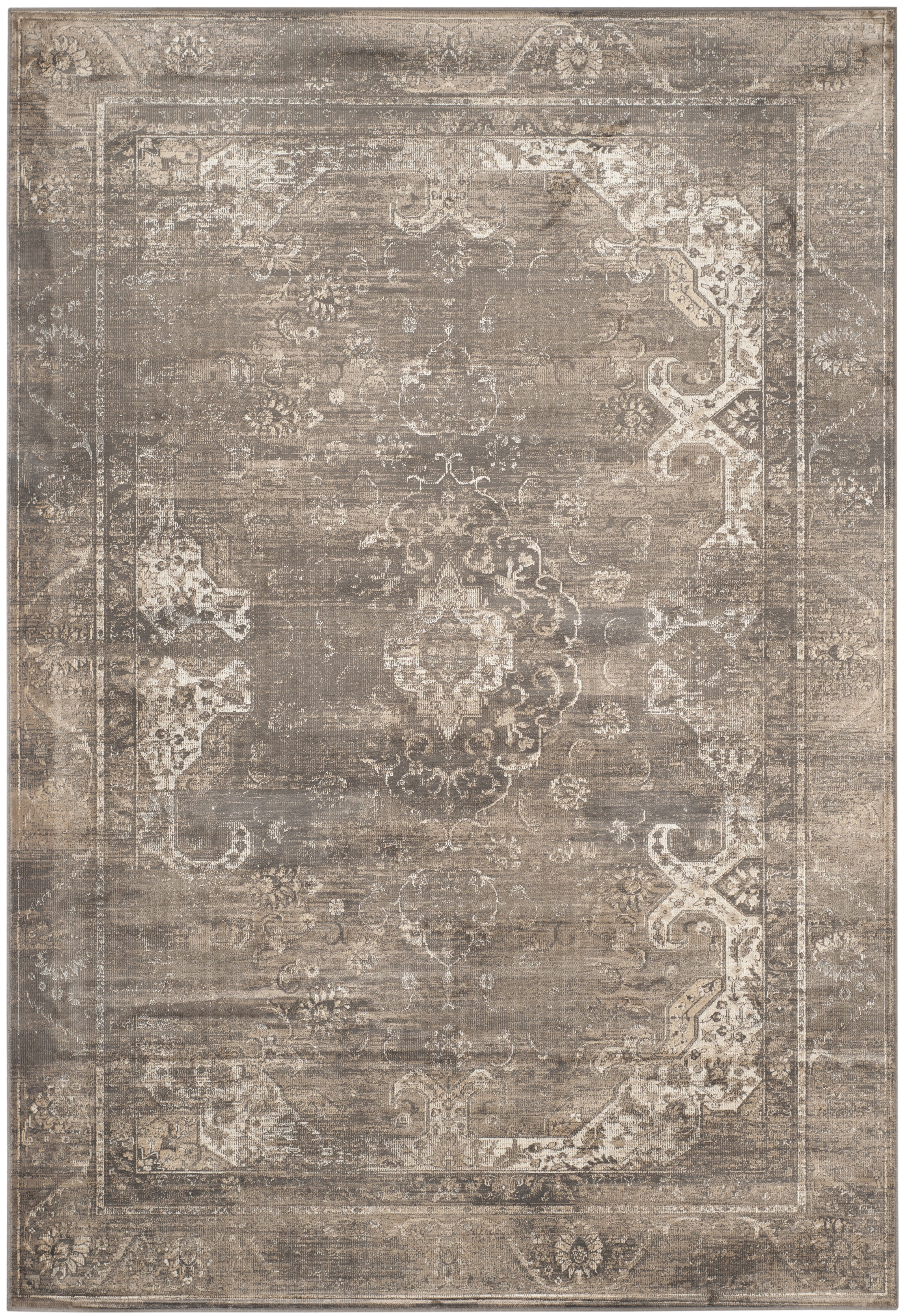 Arlo Home Woven Area Rug, VTG137-3330, Soft Anthracite,  6' 7" X 9' 2" - Image 0