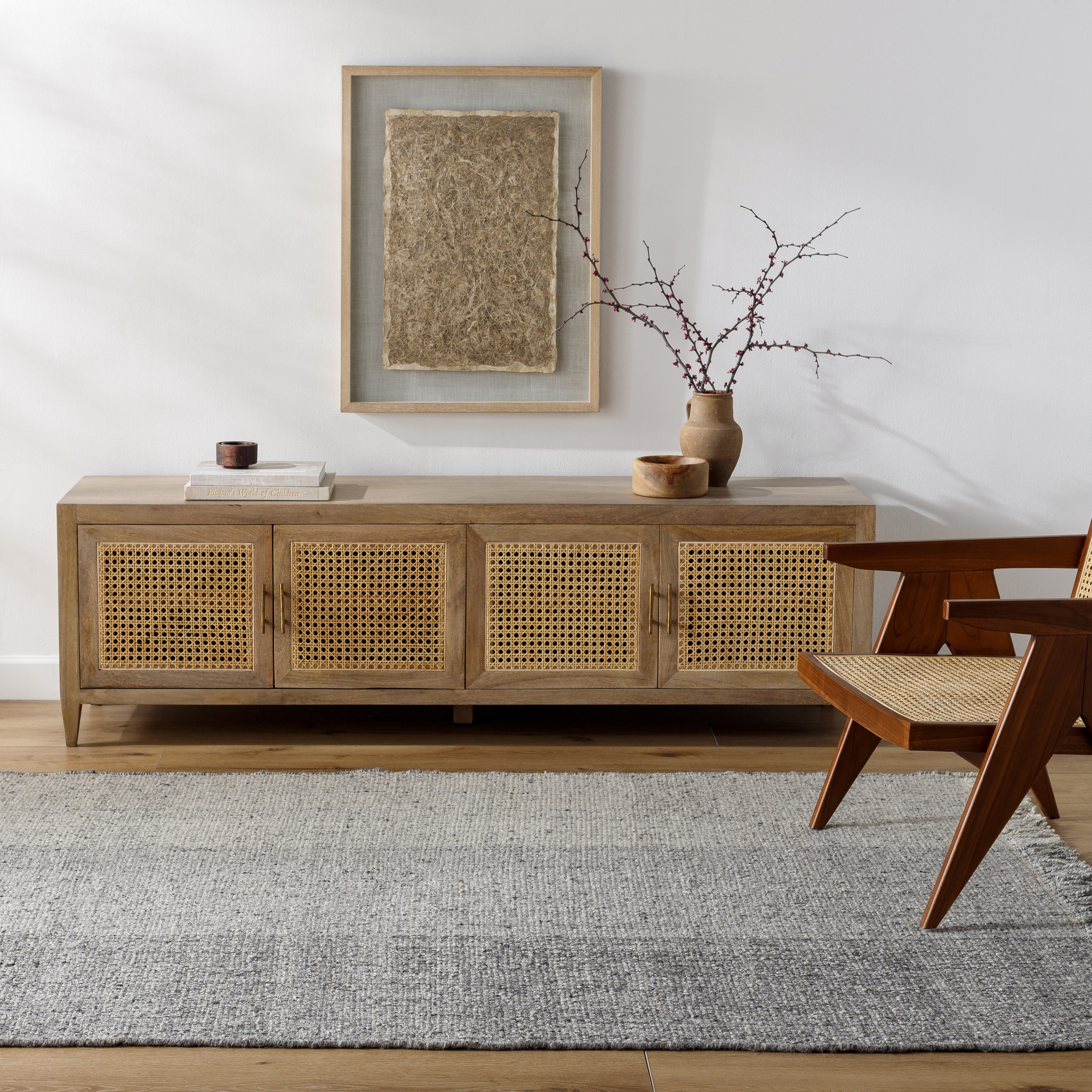 Aarhus Gray Indoor 2' x 3' Handmade Rug - Image 1