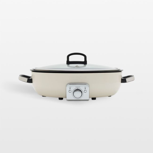 GreenPan ™ Elite Oval Electric Skillet in Cloud Cream - Image 0