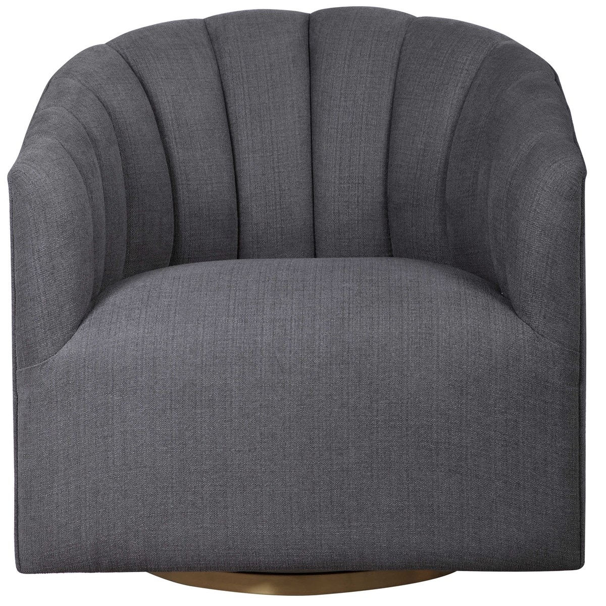 Cuthbert Modern Swivel Chair, Charcoal - Image 0