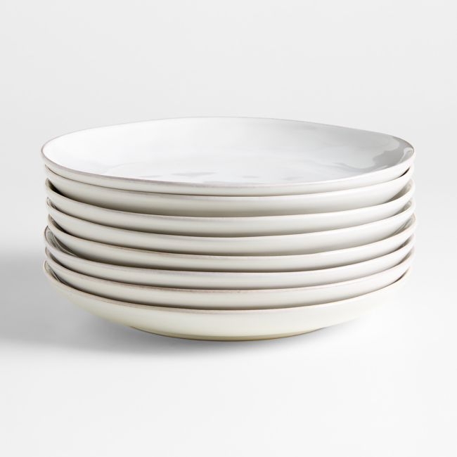 Marin White Coupe Dinner Plate, Set of 8 - Image 0