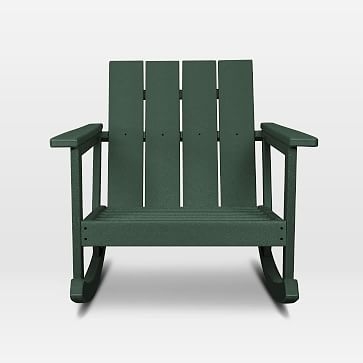 Polywood x West Elm Rocking Chair, Green - Image 1