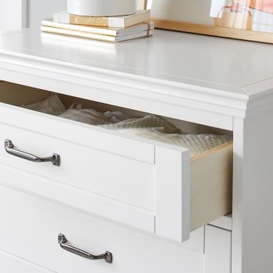 Hampton 5-Drawer Tall Dresser, Simply White - Image 1