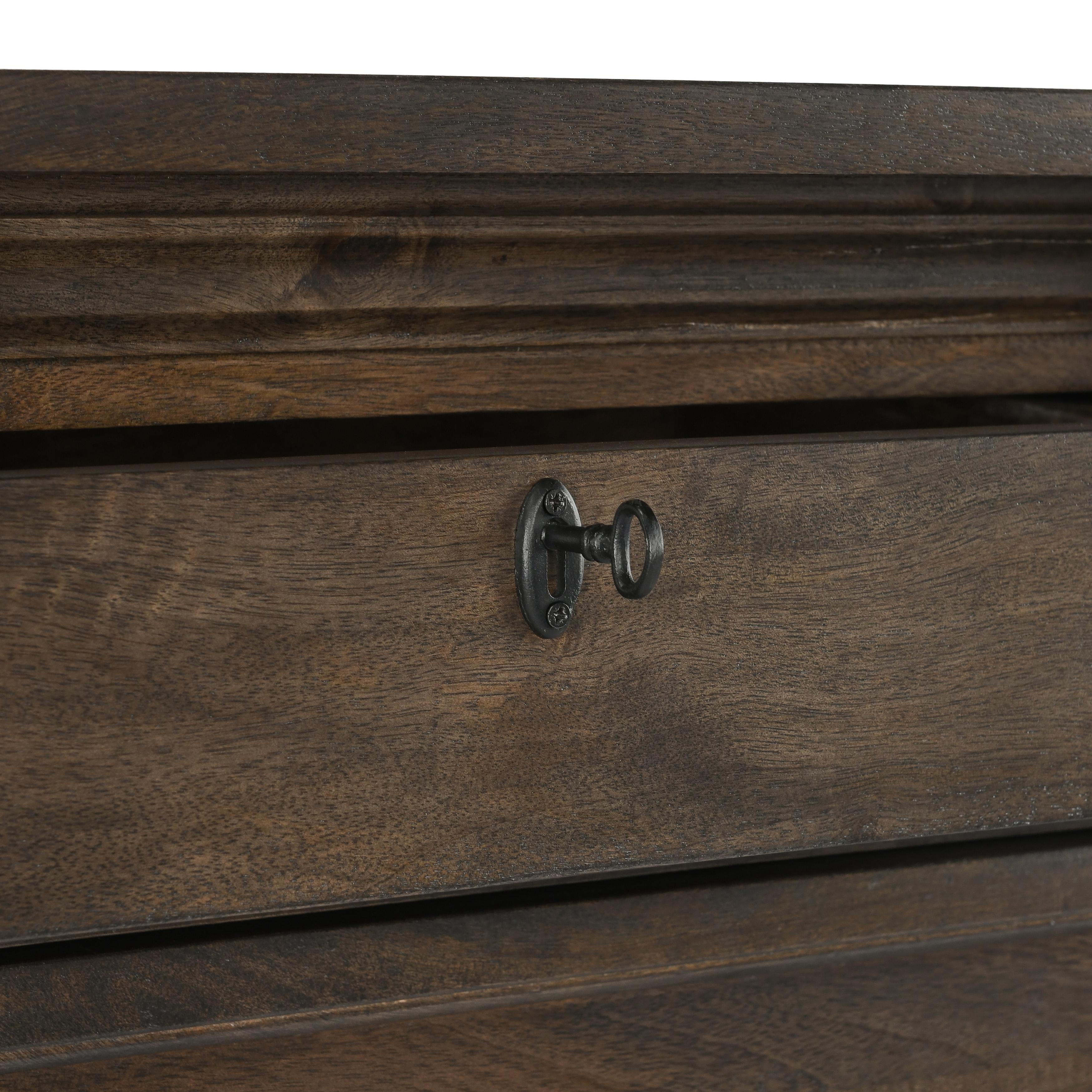 Adelaide Wood 6Dwr Chest Cocoa Brown - Image 5