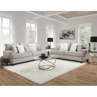 Bettyann Dove Grey Sofa & Loveseat Set - Image 0