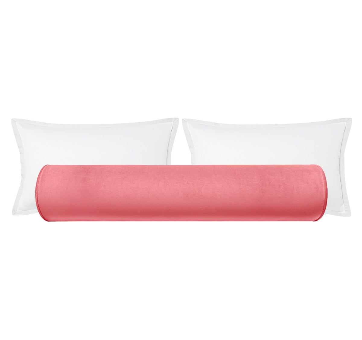 THE BOLSTER :: MELROSE VELVET // ROSÉ PINK - QUEEN // 9" X 36" - Image 0
