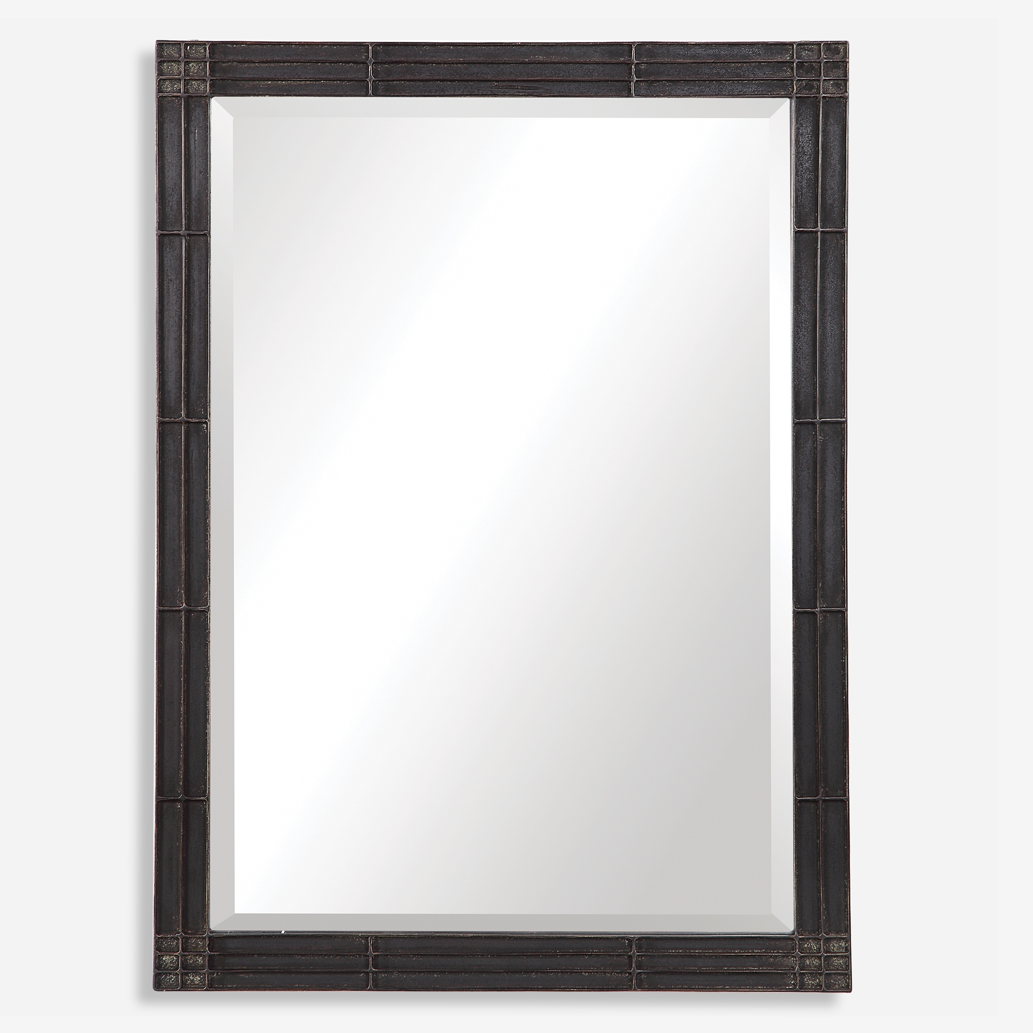 Gower Aged Black Vanity Mirror - Image 0