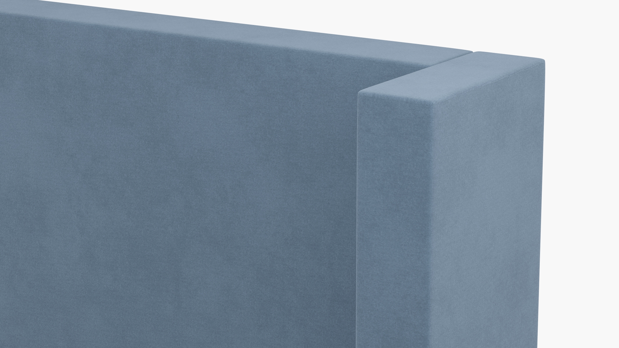 Modern Wingback Headboard, Ocean Classic Velvet, Full - Image 2