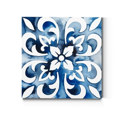 'Cobalt Tiles II' - Wrapped Canvas Print - Image 0