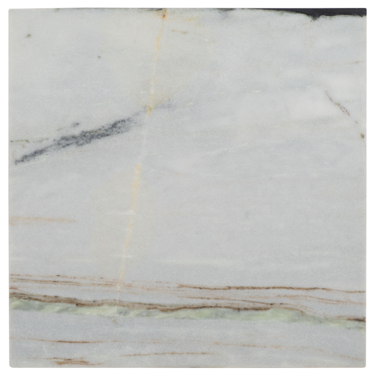 Roxandra Marble Top Accent Table - Black/White - Image 4