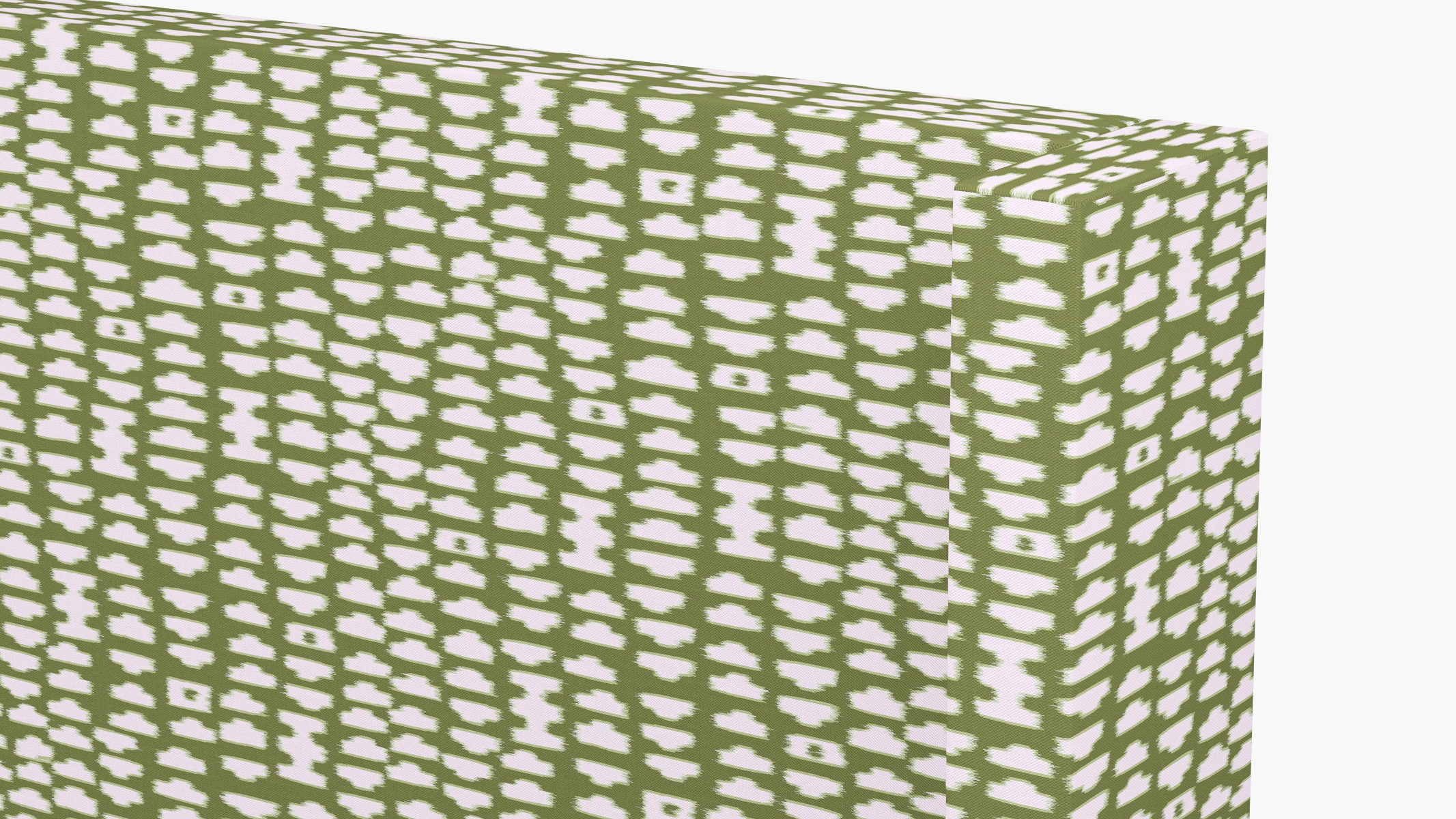 Modern Wingback Headboard, Olive Odalisque, King - Image 2