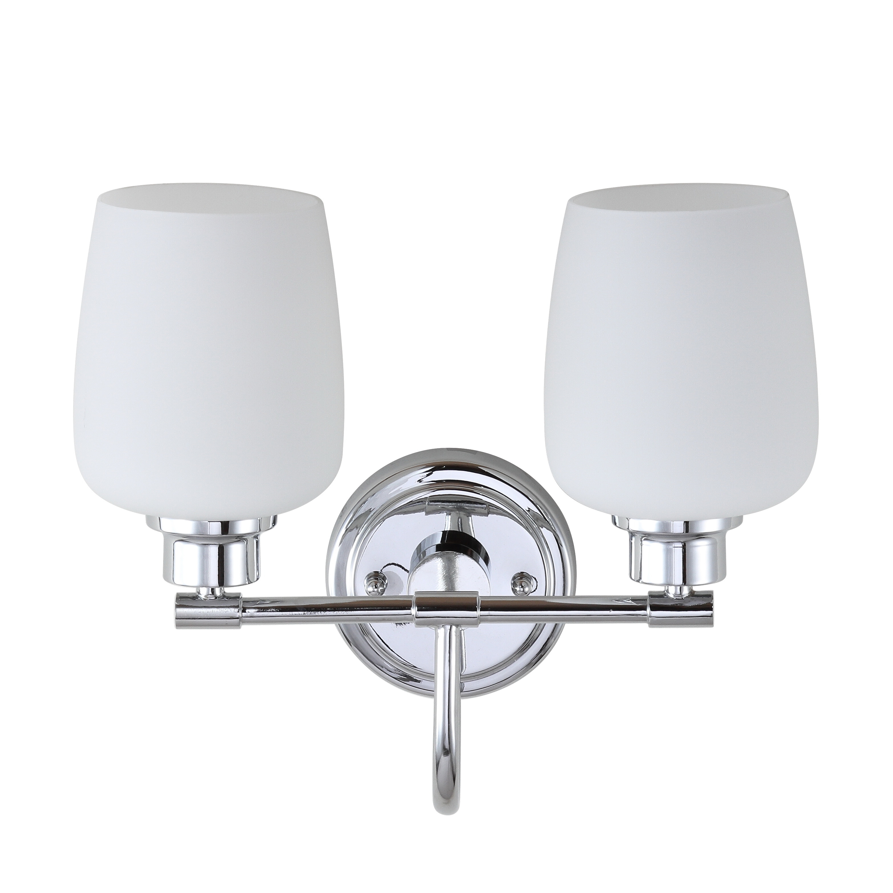 Rayden Two Light Bathroom Sconce - Iron/White Frosted Glass - Arlo Home - Image 2