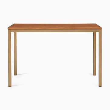 Frame Desk, Cool Walnut and Antique Brass - Image 2