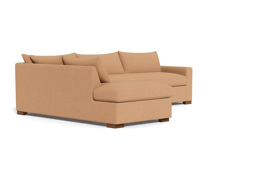Sloan Leather Left Bumper Sleeper Sectional - Image 1