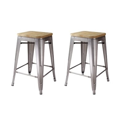 Calanthe Solid Wood 24"  Counter Stool - Image 0