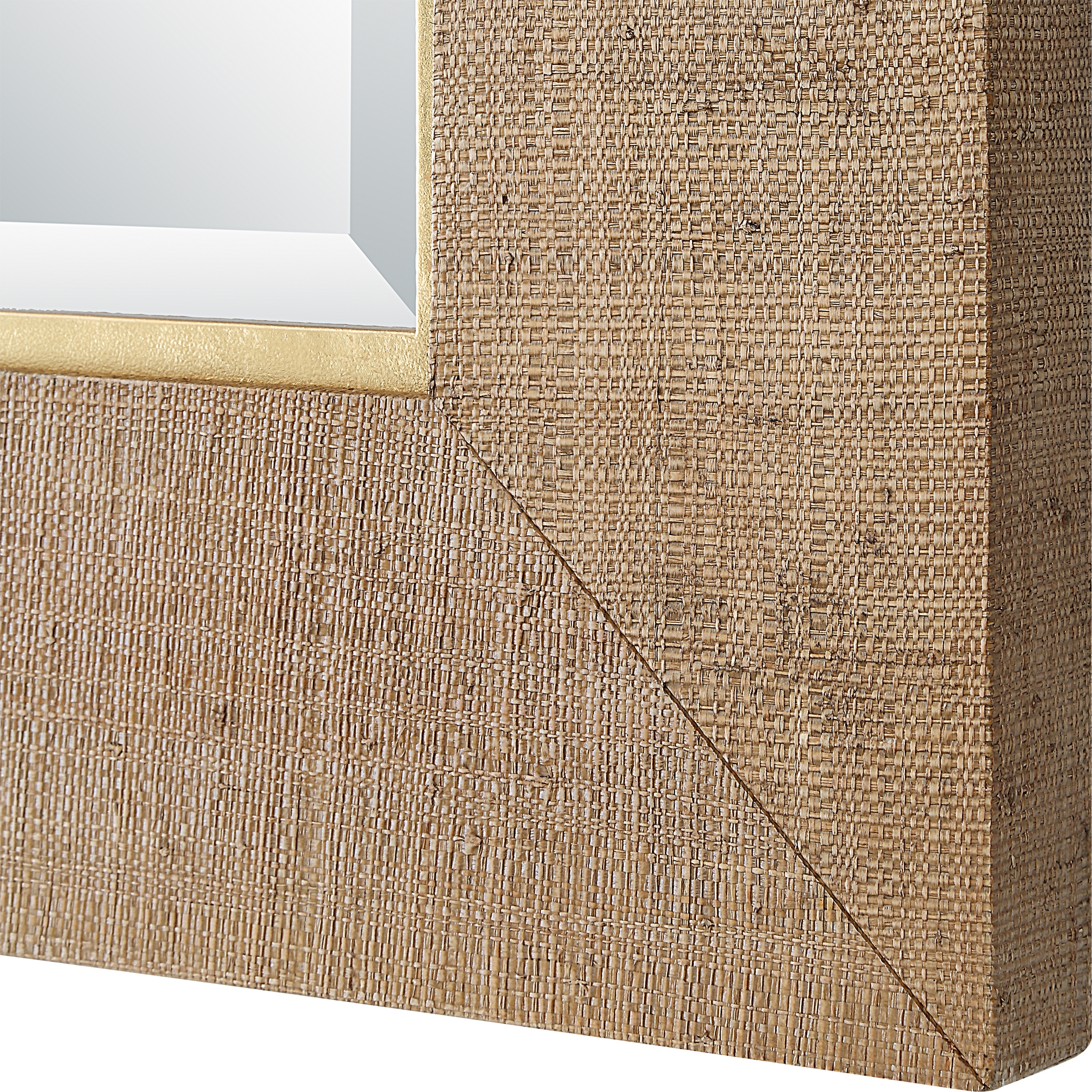 Bungalow Grass Cloth Mirror - Image 4