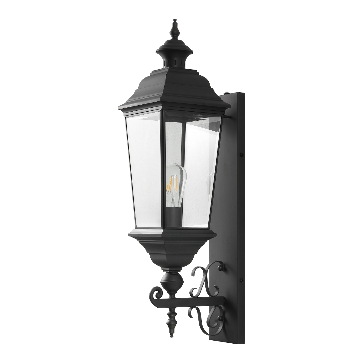 Braden Outdoor Wall Sconce - Black - Image 0