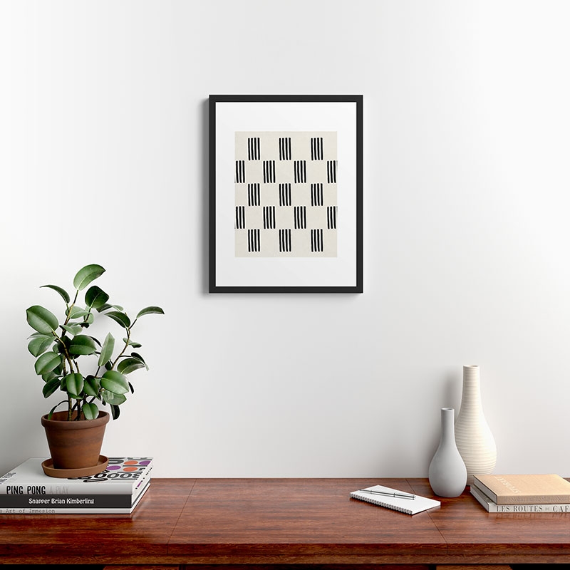 Formation by Rose Beck - Framed Art Print Modern Black 18" x 24" - Image 1
