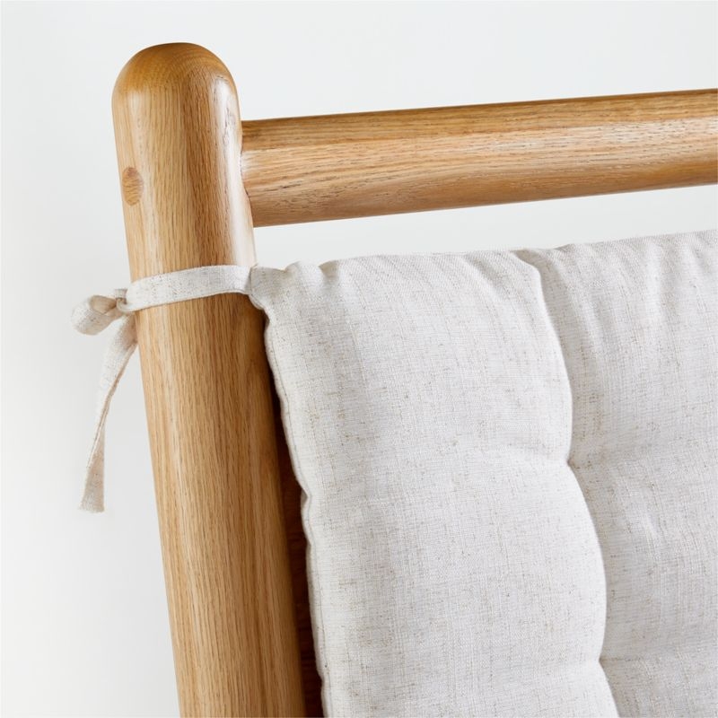 Solano Queen Wood Bed with Headboard Cushion - Image 3