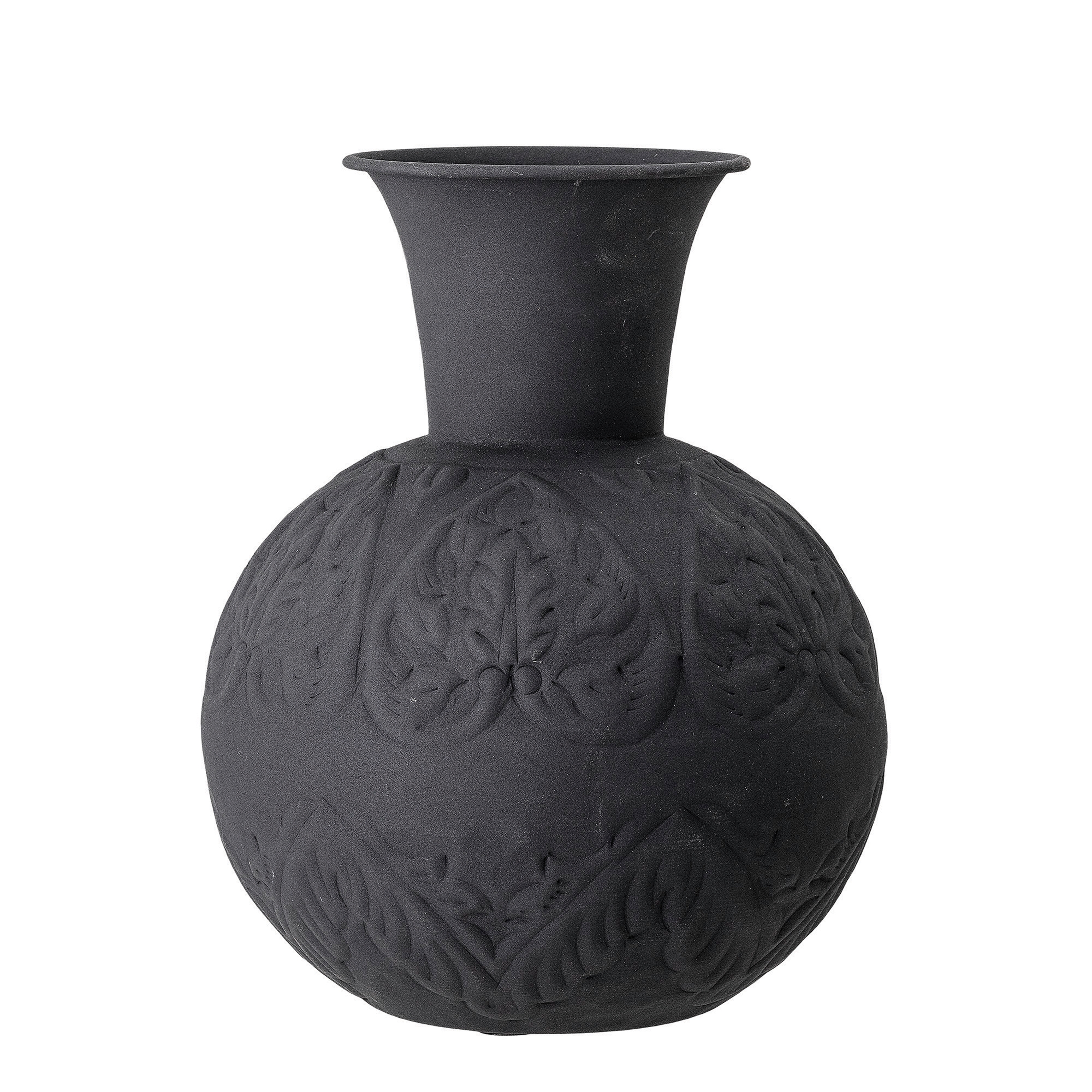 Embossed Vase with Botanical Design - Image 0