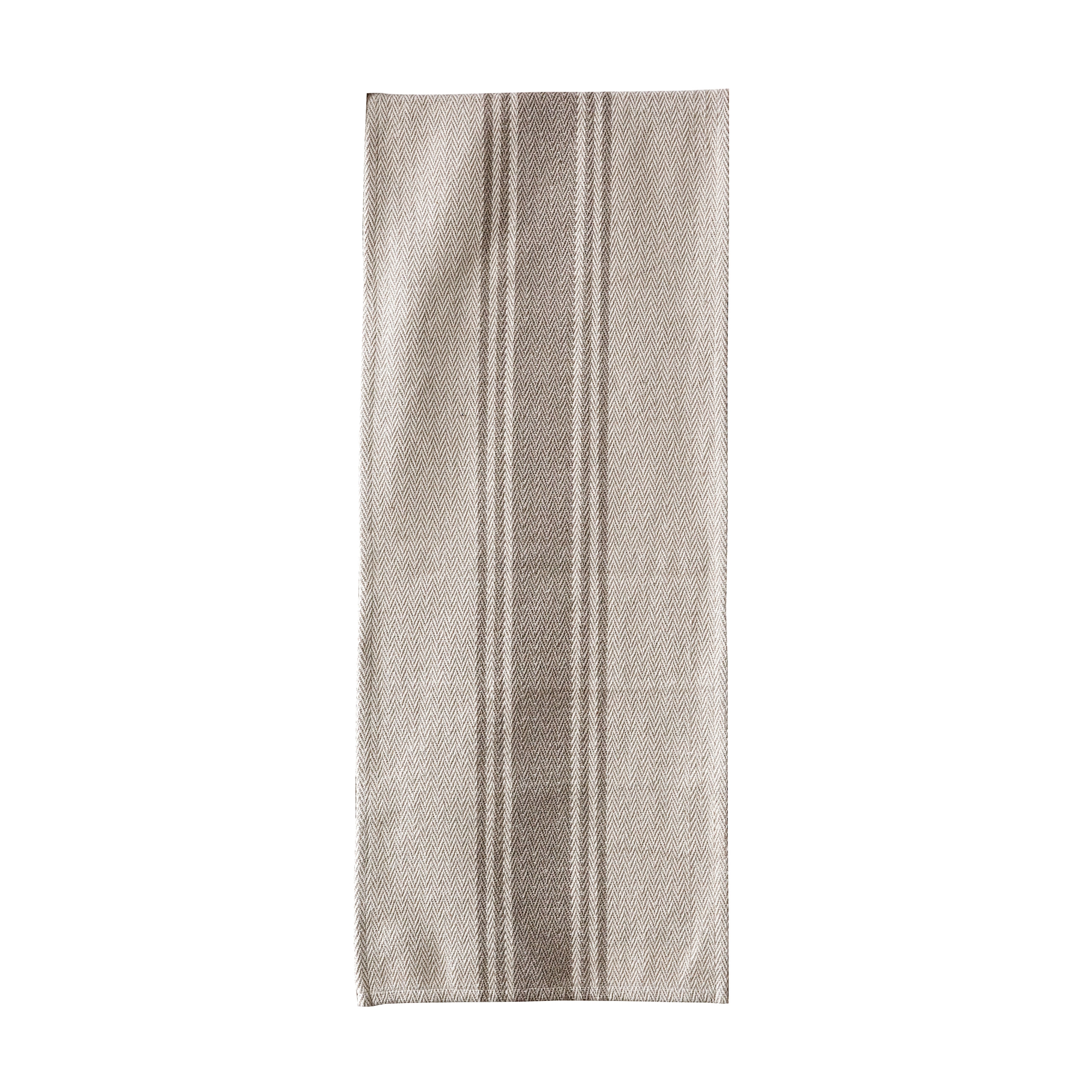 Canvas Table Runner with Khaki Stripes - Image 0