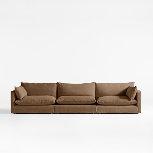 Unwind Modular 3-Piece Slipcovered Sectional Sofa - Image 0