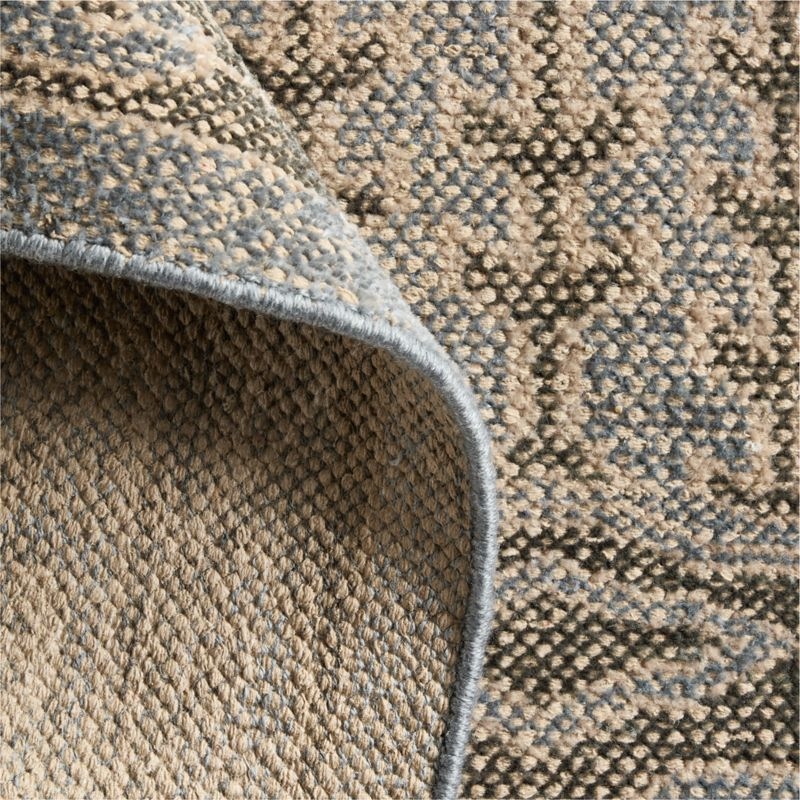 Naples Performance Traditional Blue Handknotted Area Rug 6'x9' - Image 3