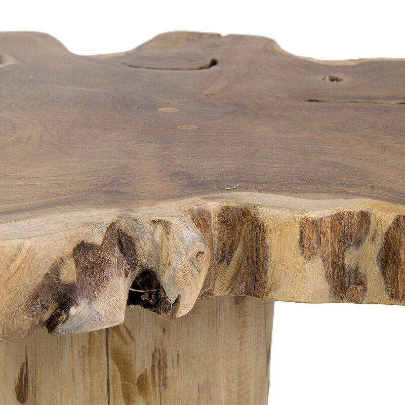 Brit Solid Wood Pedestal End Table - Image 5