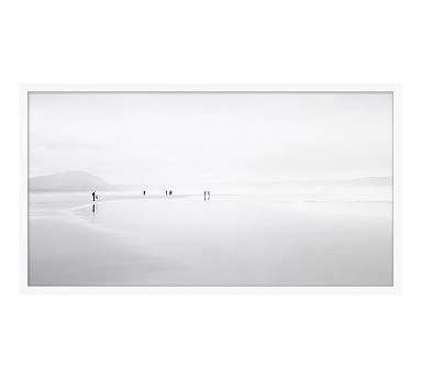 Shoreline Meditation Framed Print, 31.5" x 17.5" - Image 0
